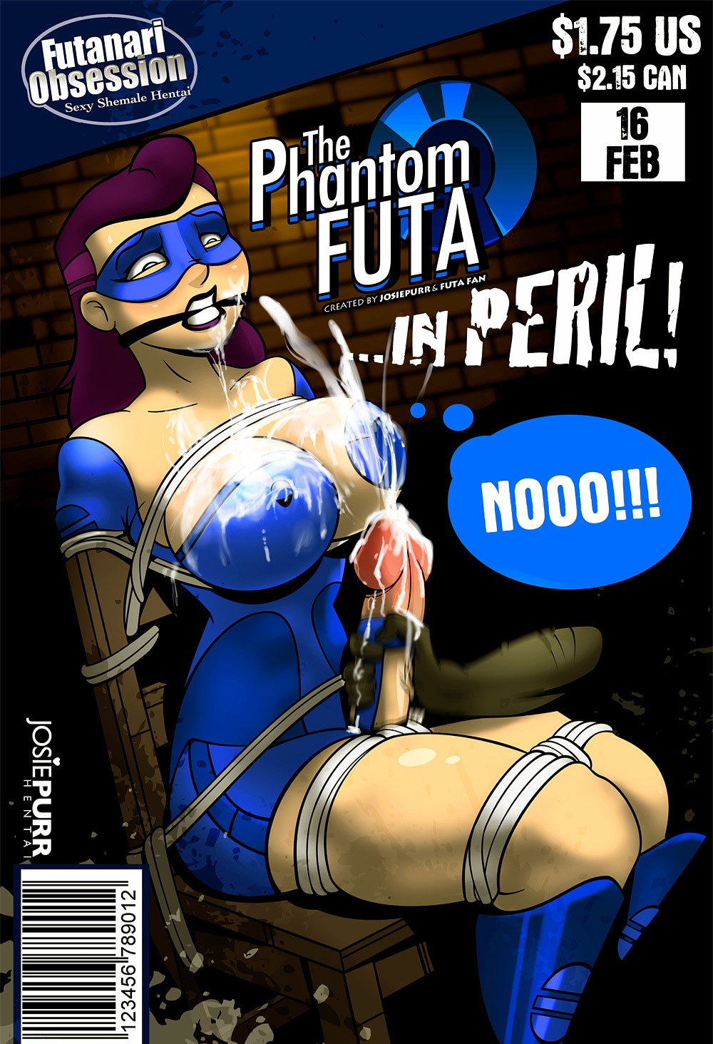 begging bondage comic_cover dubious_consent forced forced_orgasm futa_only futanari handjob josiepurr large_penis nonconsensual purple_hair struggling stuck superheroine the_phantom_futa trapped unwanted_cumshot unwanted_ejaculation unwanted_erection