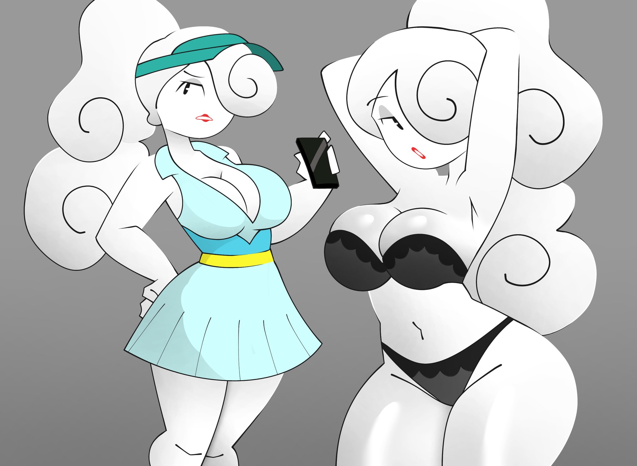 armpits, big hips, big thighs, black lingerie, boobs focus, breasts, breasts focus, cjdraws 3, cleavage, cloud, cloud creature, cloud girl, cloud humanoid, cloud woman, clouds, curvy, curvy body, curvy female, curvy figure, curvy hips, curvy thighs, female, hips, hips wider than shoulders, lingerie, lingerie only, lipstick, multiple outfits, multiple poses, multiple views, ponytail, ponytail female, tagme, tennis outfit, tennis uniform, the amazing world of gumball, thick hips, thick thighs, thighs, wide hips, wide thighs, yuki yoshida