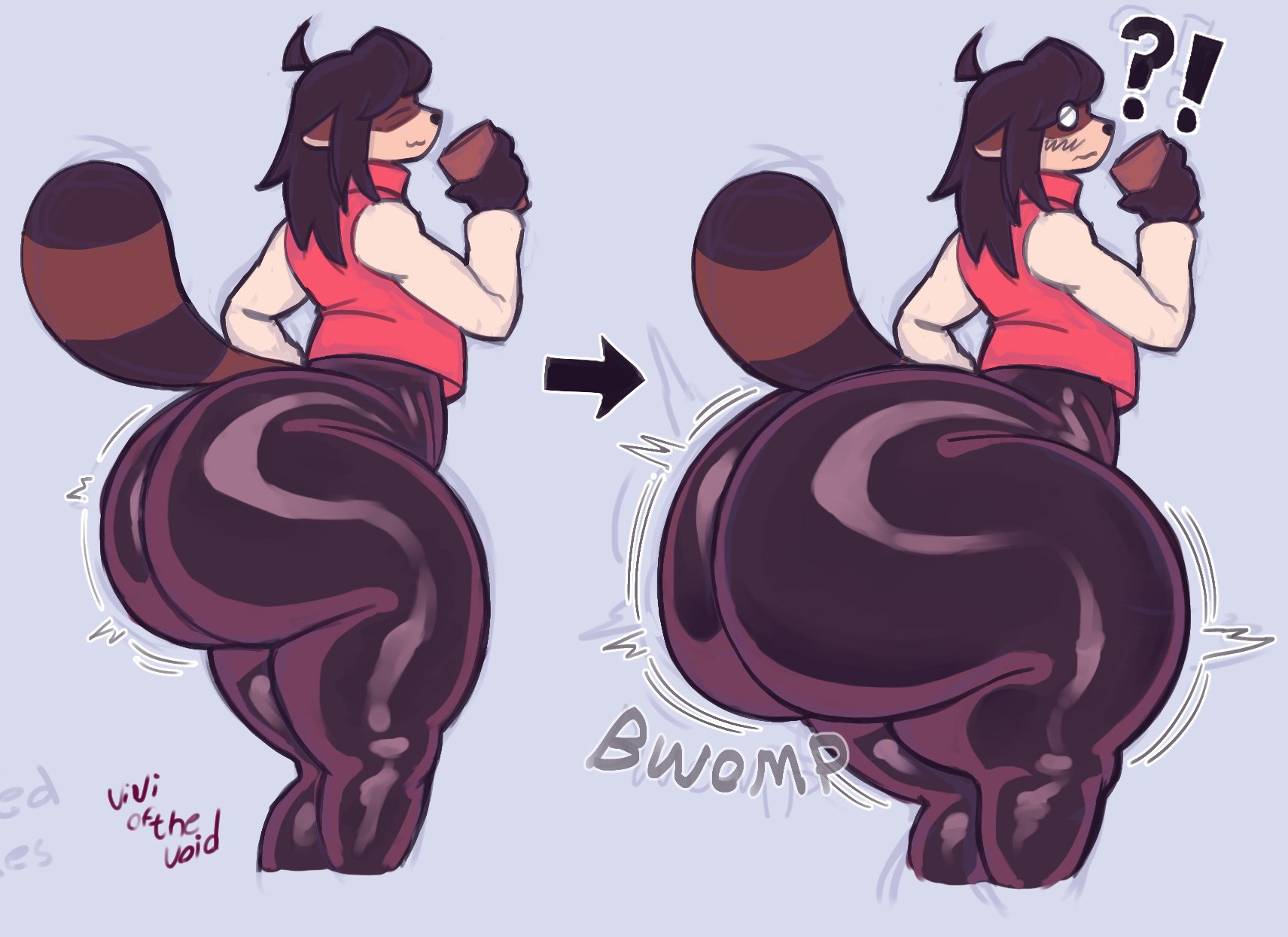 ass expansion, ass focus, big ass, big ass (male), big butt, bottom heavy, bottom heavy male, huge ass, huge butt, kk (kkoart), male, male ass expansion, male butt expansion, male only, tights, viviofthevoid
