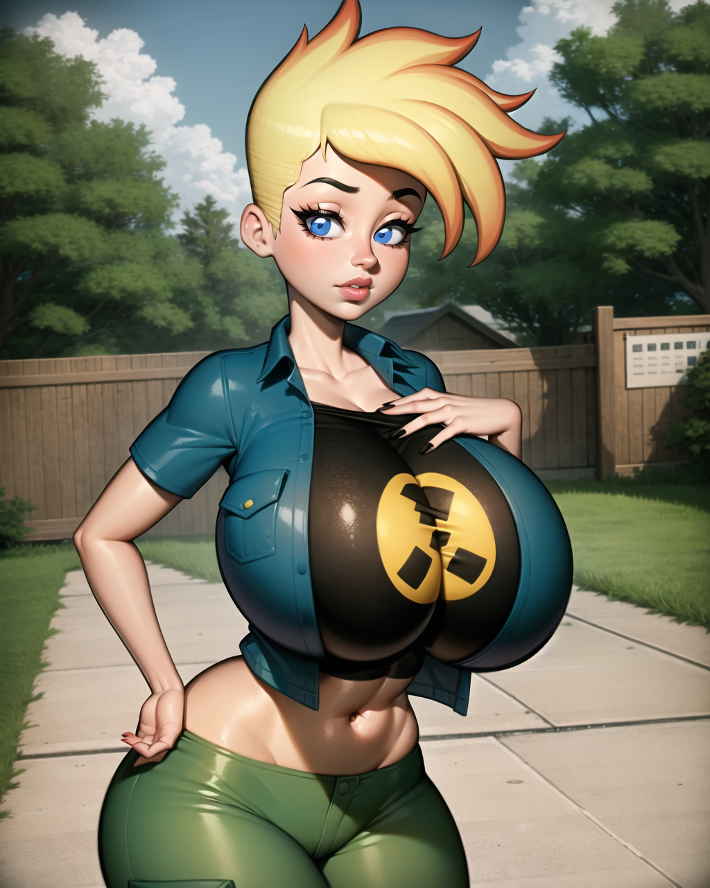 1girls ai_generated blonde blonde_female blonde_hair blonde_hair_female blue_eyes blue_eyes_female cameltoe cartoon_network cleavage curvy erect_nipples female gigantic_breasts ginger ginger_hair huge_areolae huge_ass jenny_test johnny_test johnny_test_(series) maplechad nai_diffusion orange_hair orange_hair_female puffy_nipples red_hair red_hair_female redhead rule_63 short_hair short_hair_female stable_diffusion thick_lips two_tone_hair voluptuous wide_hips yellow_hair