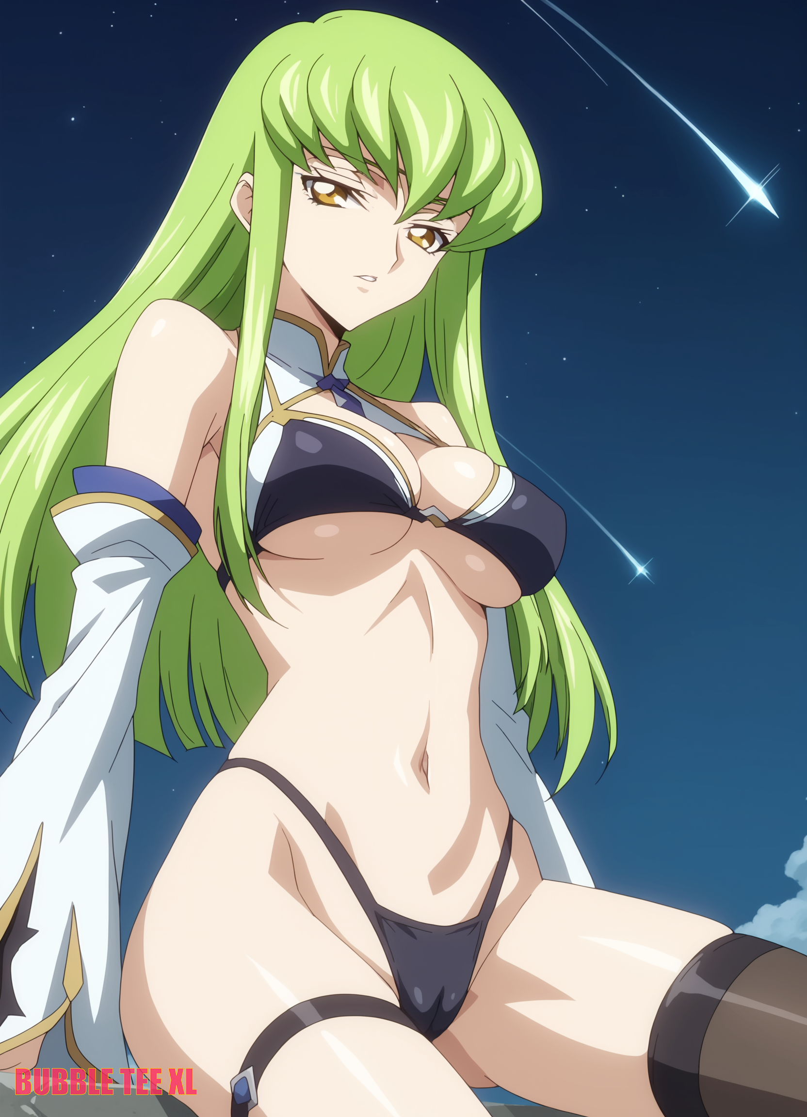 1girls, ai generated, bubbleteexl, c.c., code geass, commentary request, english commentary, female, female only, light skin, light-skinned female, mixed-language commentary, solo, solo female