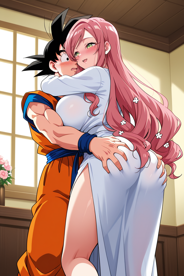 100_kanojo ai_generated ass ass_grab cheating_husband crack_pairing crack_ship crossover dragon_ball dragon_ball_super dragon_ball_z excited goku groping_ass hanazono_hahari horny_female huge_breasts hugging indoors kimi_no_koto_ga_dai_dai_dai_dai_daisuki_na_100-nin_no_kanojo milf mother netorare ntr seductive_smile sexy son_goku the_100_girlfriends_who_really_really_really_really_really_love_you unfaithful