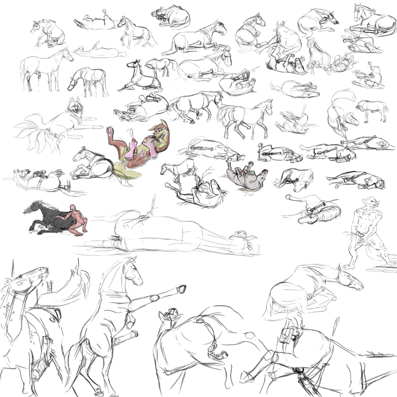 anthro canine cum equine feral gay gdane handjob horse human interspecies male mammal penis sketch zoophilia