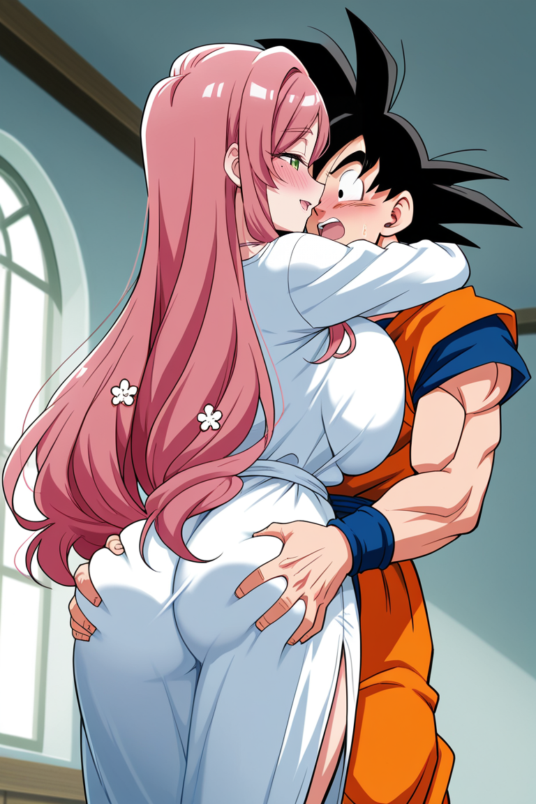 100_kanojo ass ass_grab cheating_husband crack_pairing crack_ship dragon_ball dragon_ball_super dragon_ball_z excited goku groping_ass hanazono_hahari horny_female huge_breasts hugging indoors kimi_no_koto_ga_dai_dai_dai_dai_daisuki_na_100-nin_no_kanojo milf mother netorare ntr seductive_smile sexy son_goku the_100_girlfriends_who_really_really_really_really_really_love_you unfaithful