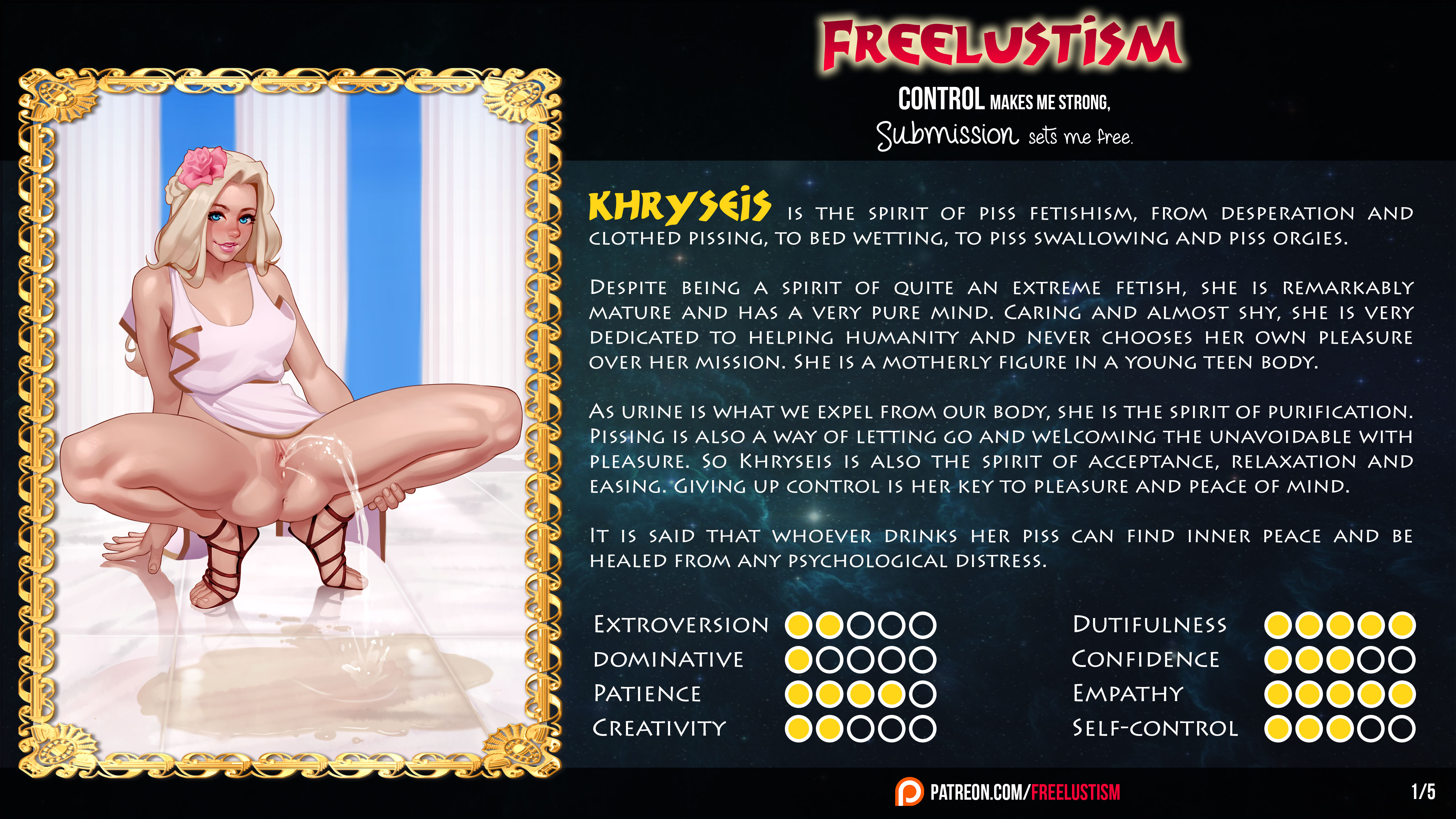 ancient greece, ancient rome, anus, ass, blonde hair, blue eyes, breasts, caption, feet, female, freelustism, goddess, greek mythology, kairuhentai, kairunoburogu, khryseis (freelustism), open toe shoes, peeing, pussy, ritual, sandals, spirit, teenager, thick, thick thighs, thighs, urine, urine puddle, urine stream, watersports, white dress, young