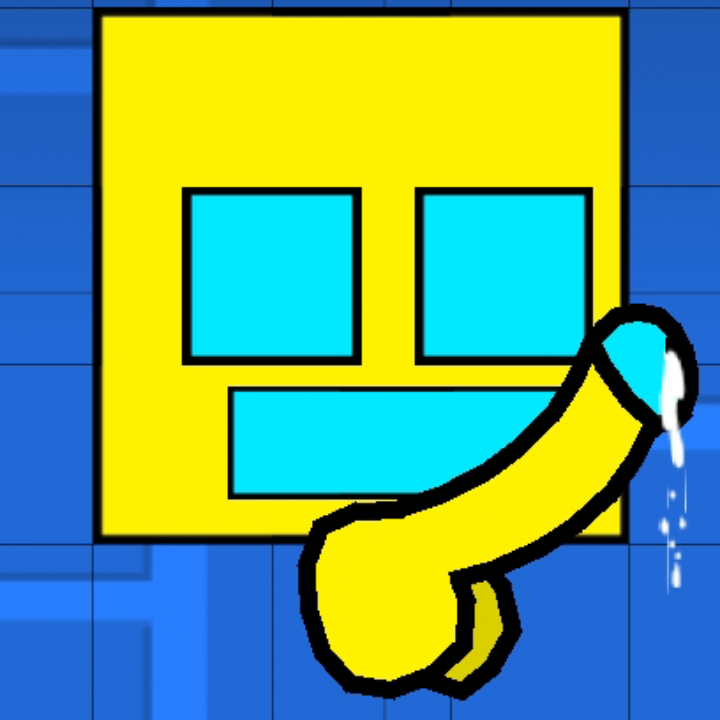 cum cum_on_penis geometry_dash male_only penis penis_out robtop robtop_(character) robtopgames what