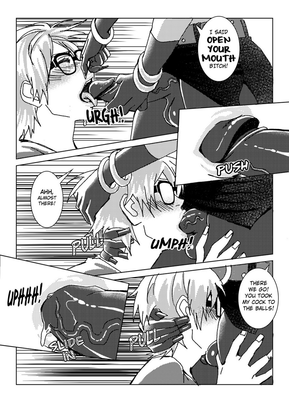 1boy 1futa 2d 2d_(artwork) 5koma anal_invaders anasheya blowjob comic_page dark_skin fellatio forced_oral futa_on_male futadom futanari glasses interracial kara_(anasheya) light-skinned_male light_skin male malesub oral oral_sex original_characters