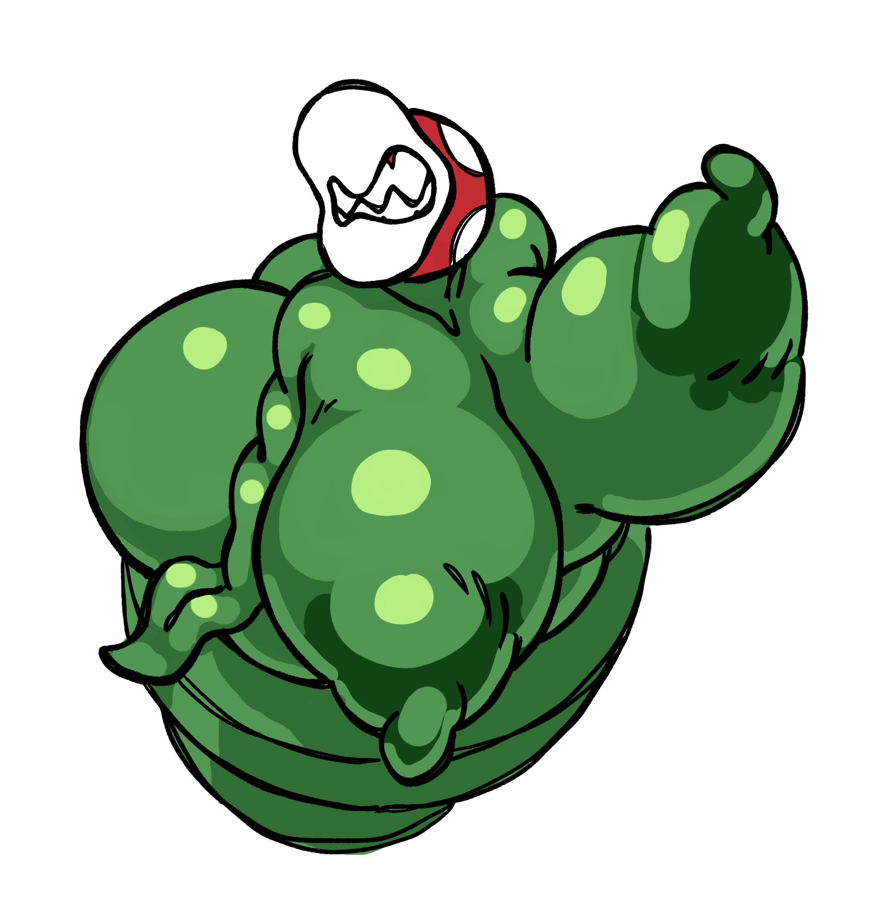 1girls, areolae, big ass, big boobs, big breasts, boobs, breasts, fangs, fat ass, female, green body, green skin, huge ass, huge boobs, huge breasts, leaf, lips, mario (series), nintendo, nipples, nsfwoaf, pipe, piranha plant, plant, plant girl, plant humanoid, sharp teeth, simple background, solo, super mario bros., white background