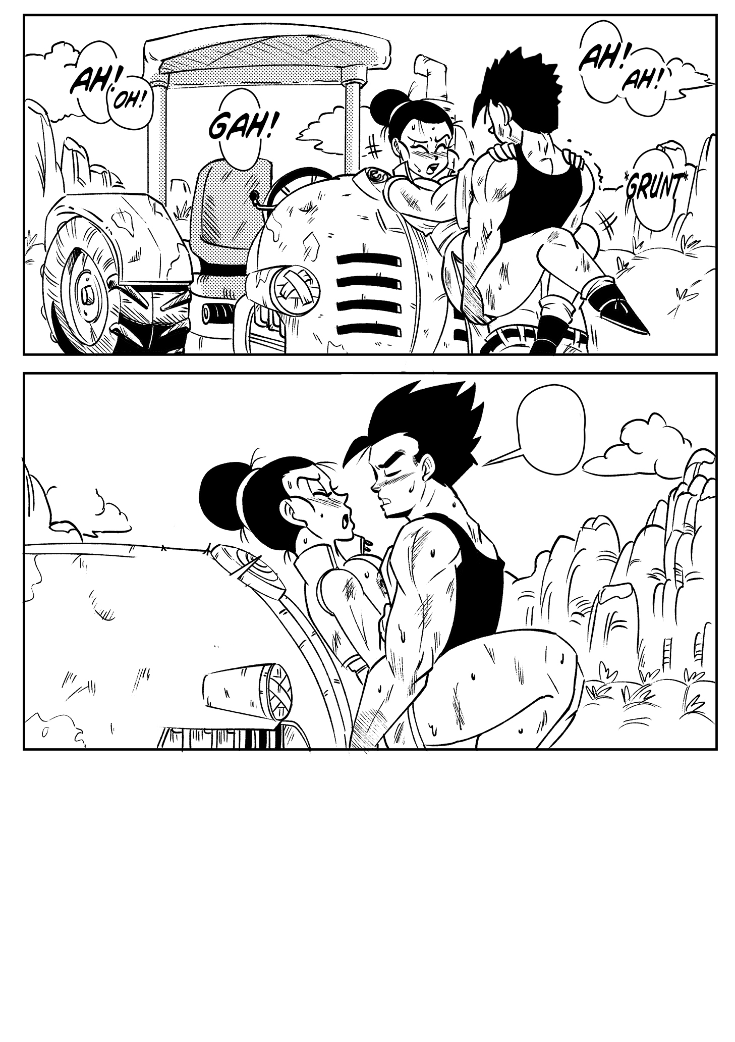 chichi, dragon ball, dragon ball z, edit, funsexydragonball, incest, mother and son, son gohan, tagme