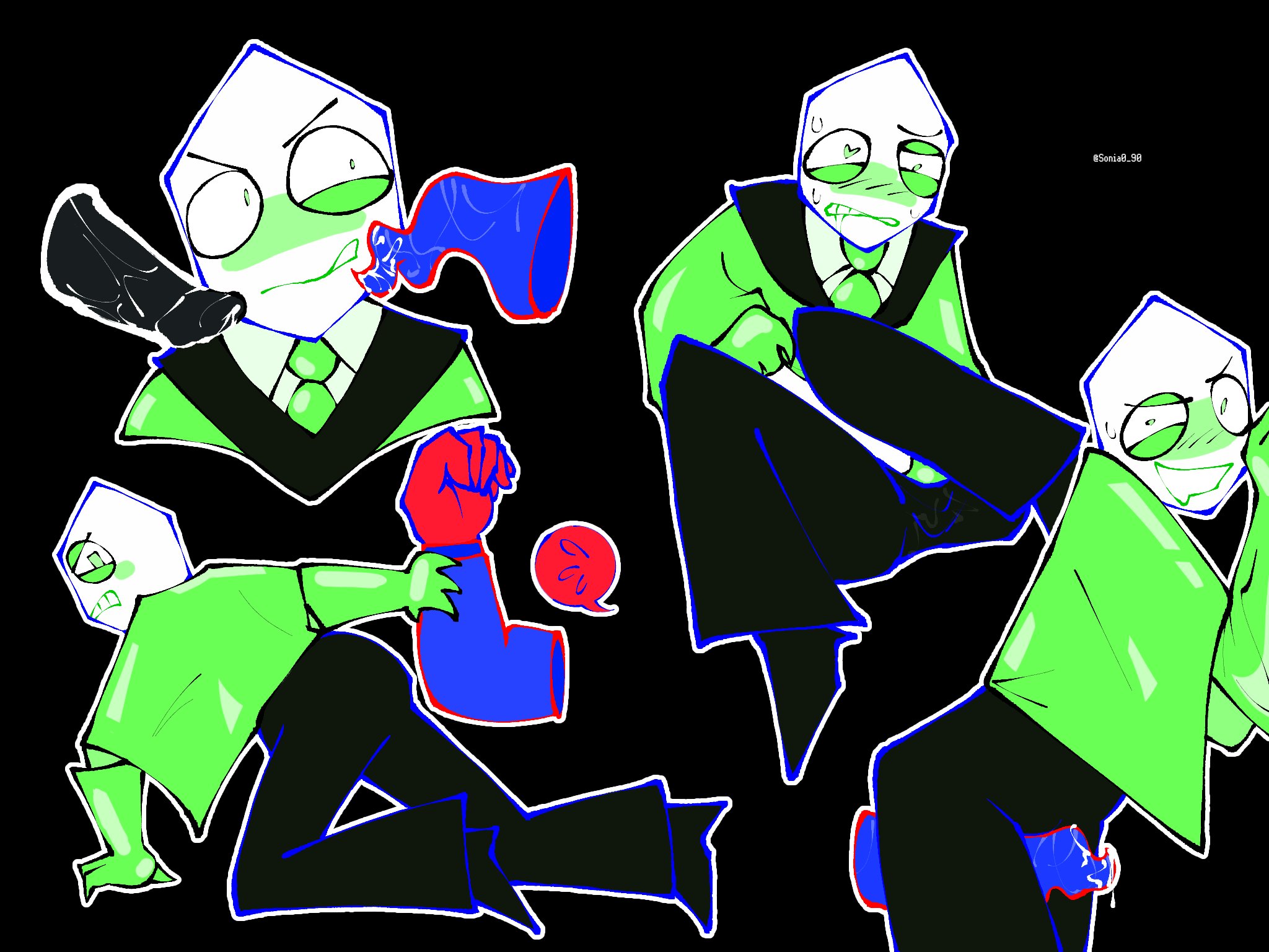 <3 eyes, 3boys, battat (deltarune), clothed sex, cum, cum drip, cuntboy, deltarune, deltarune chapter 3, disembodied penis, grinding through clothes, imminent oral, intercrural, intersex, jongler (deltarune), leaning against wall, male, male only, masturbation, offscreen character, offscreen male, penis, pippins (deltarune), pluey (deltarune), shadowguy (deltarune), simple background, sketch page, solo focus, sonia0 90, tentacle penis, two dicks one mouth, zapper (deltarune)