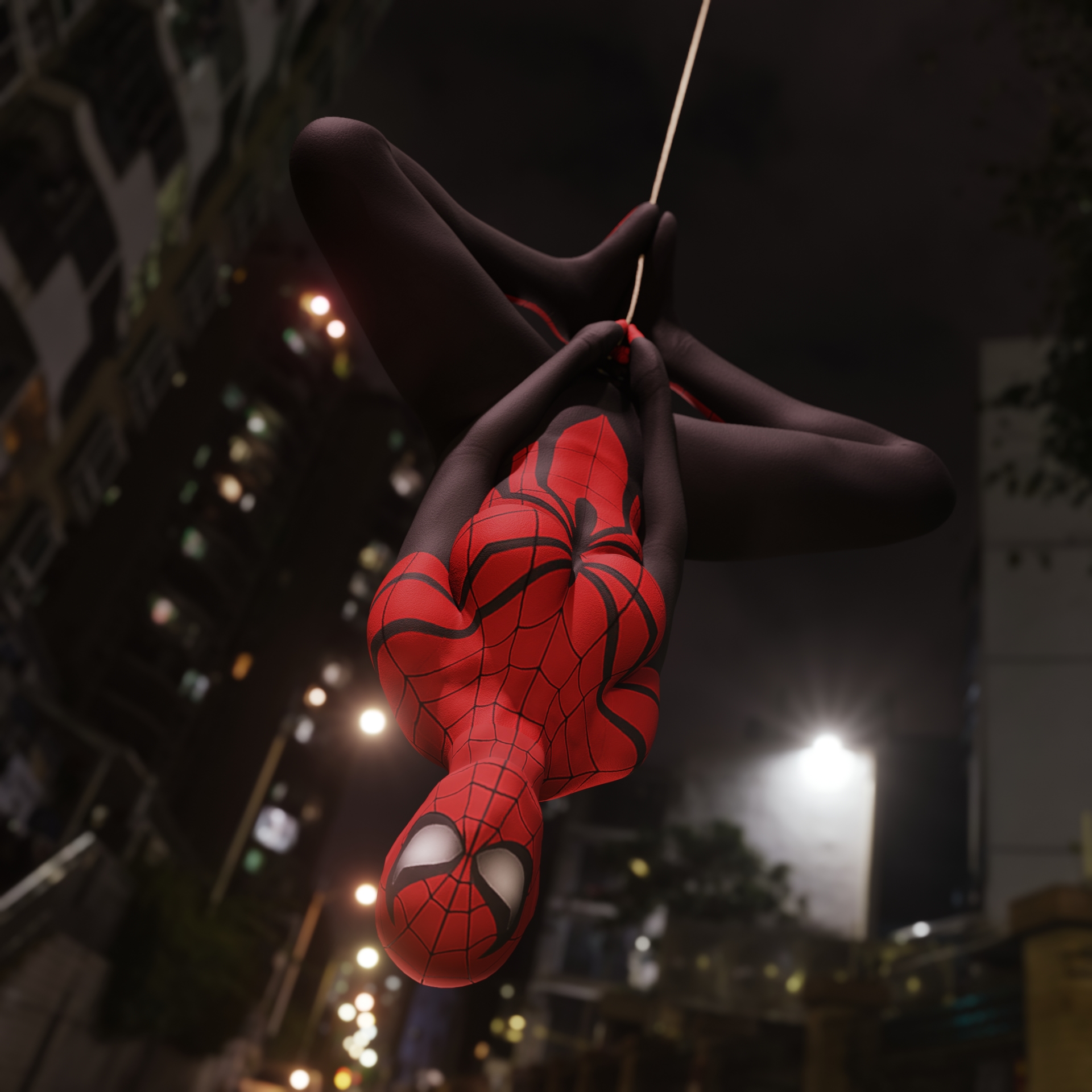 1girls, 3d, 3d (artwork), bodysuit, breasts, child bearing hips, city, city background, cityscape, clothed female, clothing, curvaceous, curvaceous female, curvy female, curvy hips, female, female focus, female only, fit, fit female, hourglass figure, ickysticky, latex, latex bodysuit, latex clothing, latex skinsuit, marvel, marvel comics, mayday parker, medium breasts, skin tight, skindentation, solo, solo female, solo focus, spider-girl, spider-man (series), superhero costume, superheroine, thick thighs, tight clothes, tight clothing, tight fit, toned, toned body, toned female, toned stomach, two-tone bodysuit, upside-down, wide hips