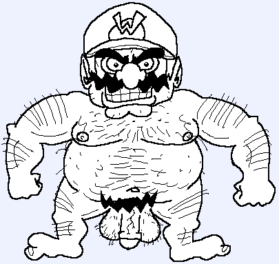 1boy artist_request balls ballsack bara black_and_white blue_background body_hair facial_hair fat fat_belly fat_man flaccid flaccid_penis foreskin hairy_male hat human intact male male_nipples male_only male_pubic_hair manly mario_(series) mature_male monochrome mustache nintendo nude nude_male obese obese_male overweight overweight_male partially_retracted_foreskin penis scrotum solo super_mario_bros.super_mario_land super_mario_land_2 testicles ugly ugly_bastard ugly_man uncut veiny_penis wario wario_(series) wario_land