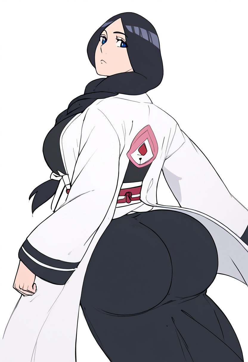 ai_generated bbw bleach:_the_thousand-year_blood_war digital_media_(artwork) dumptruck_ass fat_ass female_only flat_colors hi_res huge_ass presenting_hindquarters unohana_retsu