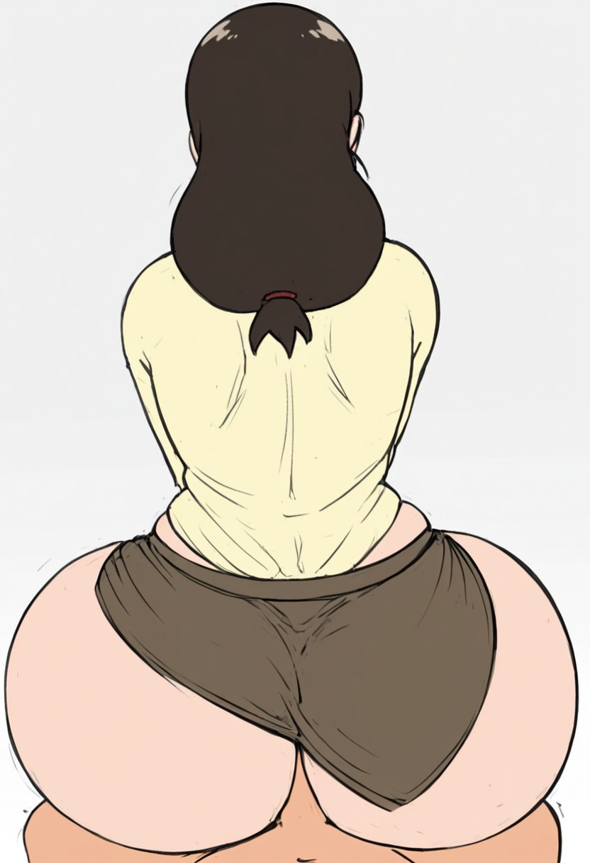 ai_generated apron attack_on_titan bent_over bunanza_ butt_cheeks caked_up carla_jaeger dat_ass doggy_style dumptruck_ass fat_ass from_above huge_ass male_pov milf pounding_ass simple_background