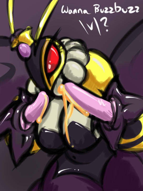 arthropod bee breasts bug disney dream_eater english_text female honey insect kingdom_hearts nightmare_(kingdom_hearts) penis queen queen_buzzerfly red_eyes royalty square_enix suggestive text