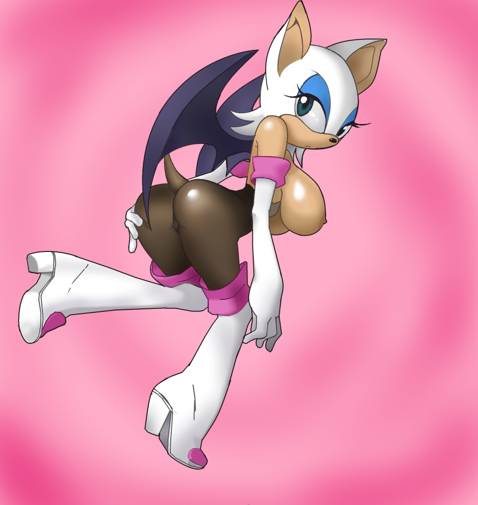 bat breasts female furano looking_at_viewer mammal rouge_the_bat sega sonic_(series)