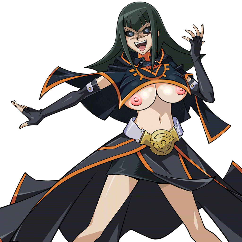 big_breasts bimbo breasts carly_carmine carly_nagisa corruption gigantic_breasts green_hair huge_breasts huge_nipples large_breasts nipples topless underboob yu-gi-oh! yu-gi-oh!_5d's