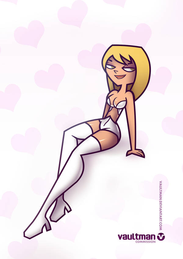 1girls accurate_art_style artist_name blonde_hair bridgette_(tdi) cosplay emma_frost emma_frost_(cosplay) total_drama_island vaultman