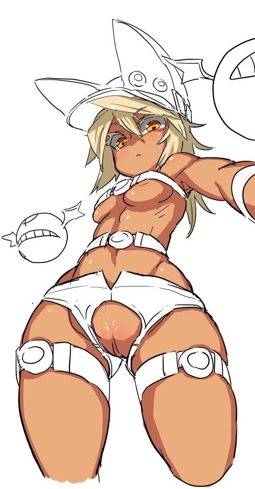 blonde_hair female guilty_gear human long_hair ramlethal_valentine solo squemezzo yellow_eyes