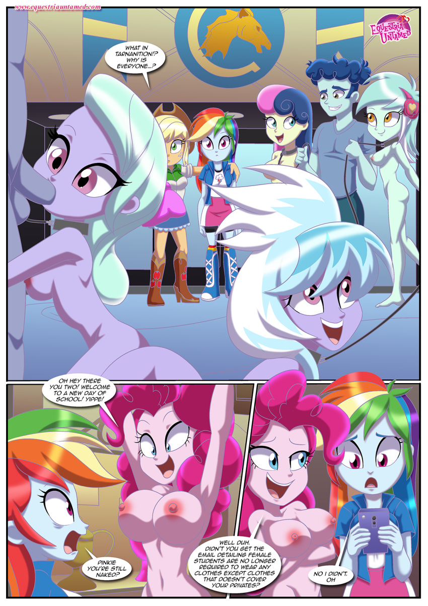 applejack_(eg) applejack_(mlp) applejack_(mlp) bbmbbf bonbon comic equestria_girls equestria_untamed hasbro lyra_heartstrings my_little_pony my_little_pony:_friendship_is_magic older older_female palcomix pinkie_pie_(eg) pinkie_pie_(mlp) pinkie_pie_(mlp) rainbow_dash_(eg) rainbow_dash_(mlp) rainbow_dash_(mlp) sex_reeducation young_adult young_adult_female young_adult_male young_adult_woman