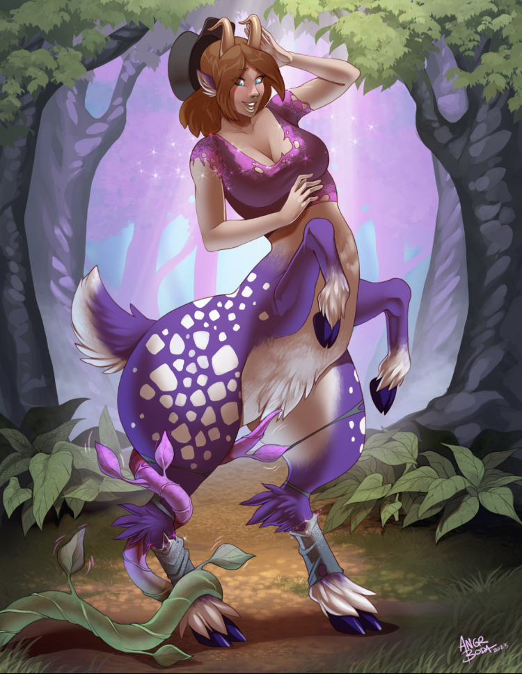 angrboda centaur deer equid equid_taur european_mythology fantasy female greek_mythology humanoid_taur mammal mammal_taur mythology solo taur transformation