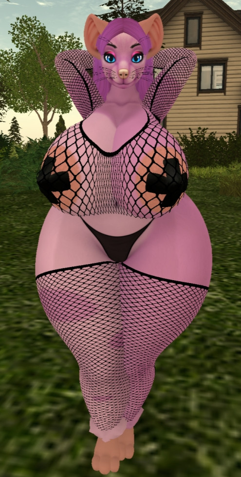 big_ass big_breasts breasts bubble_butt cleavage female ferialexonar fishnets furry huge_ass huge_breasts tagme thick_thighs wide_hips