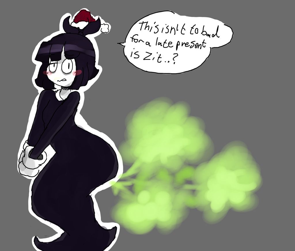 black_dress chirst christmas christmas_hat creepy_susie fart fart_cloud fart_fetish french_accent kirbyoblue1 text the_oblongs