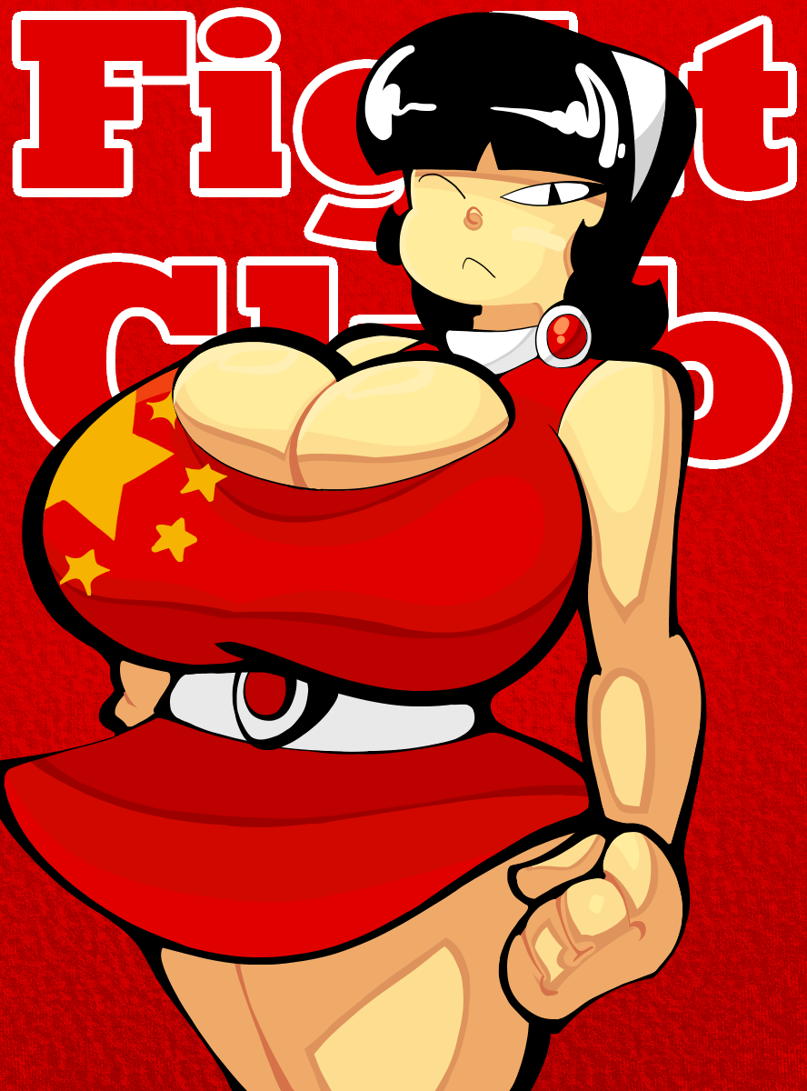 asian asian_female big_breasts black_hair bootlegjones chinese_clothes ching_ming cleavage cleavage_cutout cleavage_window dress female huge_breasts large_breasts one_eye_closed original pinup solo top_heavy wink yellow-skinned_asian