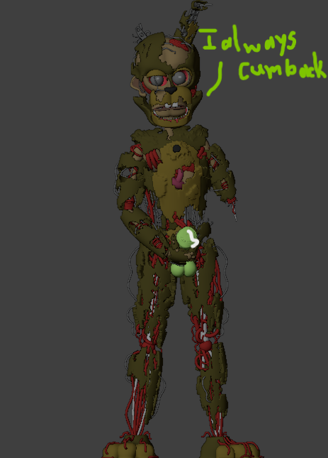 1boy 3d accurate_art_style bad_art biting_lip blender cum five_nights_at_freddy's fnaf1st_1st1 focus freddy_fazbear's_pizzeria_simulator gray_eyes grey_eyes humanoid jerkingoff male male_only no_pupils penis poorly_edited scottgames scraptrap scraptrap_(fnaf) solo tagme what