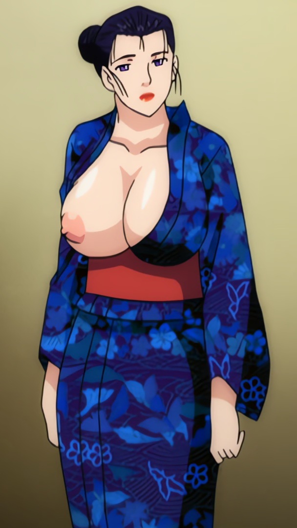 anime_screencap aunt big_breasts breasts enbi gangbang milf nipples older_female ova shizue_(enbi)