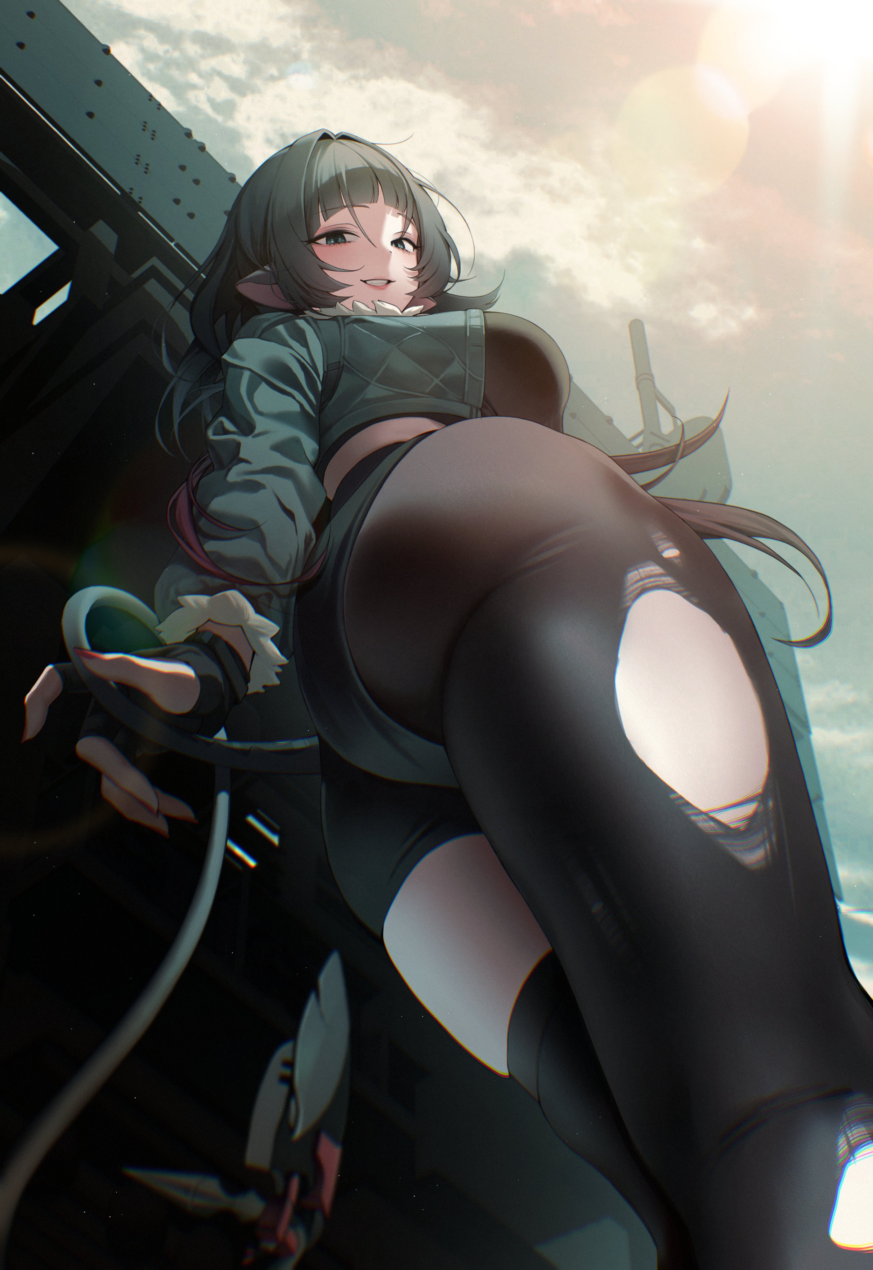1girls, artist request, ass, ass focus, asymmetrical legwear, balls, below view, big ass, big balls, chano39 , female, female only, hoyoverse, huge ass, huge butt, jane doe (zenless zone zero), large ass, large butt, light skin, light-skinned female, male, mihoyo, mostly clothed, rat ears, rat girl, rat tail, tagme, tagme (artist), thick, thick thighs, thighs, zenless zone zero