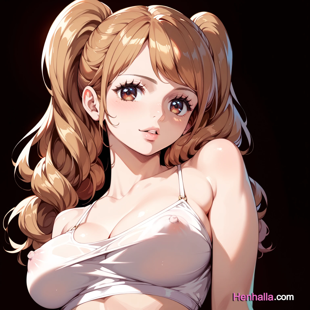 1girls ai_generated anime anime_girl artist_request big_breasts breasts charlotte_pudding clothing dress female female_only henhalla.com one_piece solo solo_female young younger_female