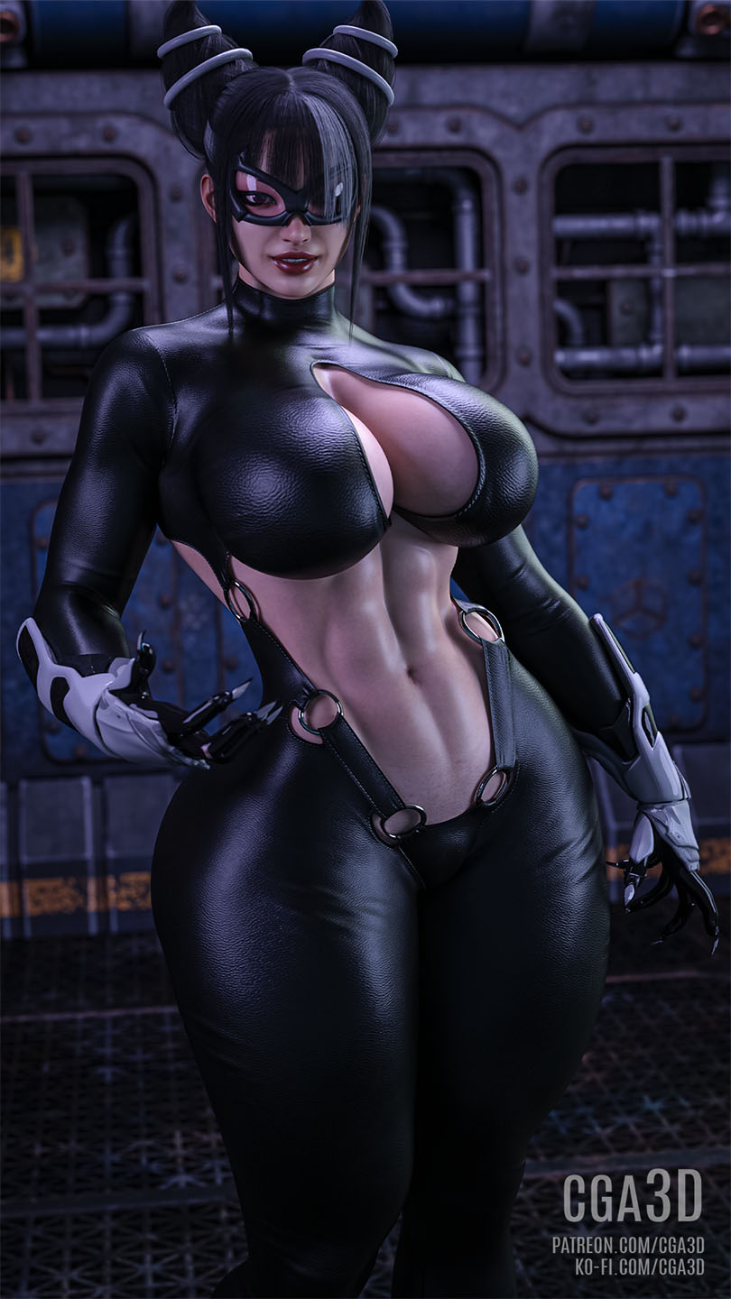 1girls, 2026, 3d, 3d (artwork), abs, ass, ass focus, big ass, big breasts, big butt, black cat (cosplay), black hair, blue eyes, bodysuit, breasts, bubble ass, bubble butt, capcom, cga3d, cosplay, crossover, crossover cosplay, curvaceous, curvy, curvy body, curvy female, curvy figure, curvy hips, erotichris, female, female only, fit, fit female, fusion, fusion character, heterochromia, juri han, large ass, large breasts, light skin, light-skinned female, marvel, marvel comics, pale skin, pale-skinned female, purple eyes, sideboob, skin tight, solo, solo female, spider-man (ps4), spider-man (series), street fighter, street fighter 6, thick ass, thick hips, thick legs, thick lips, thick thighs, thighs, tight clothes, tight clothing, toned, toned legs, voluptuous, voluptuous female, wide hips