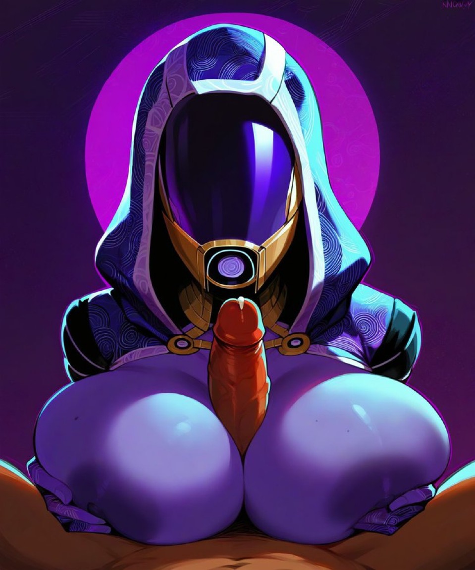 ai_generated bbc leaking_precum mass_effect saucy_trove tali'zorah_nar_rayya titjob