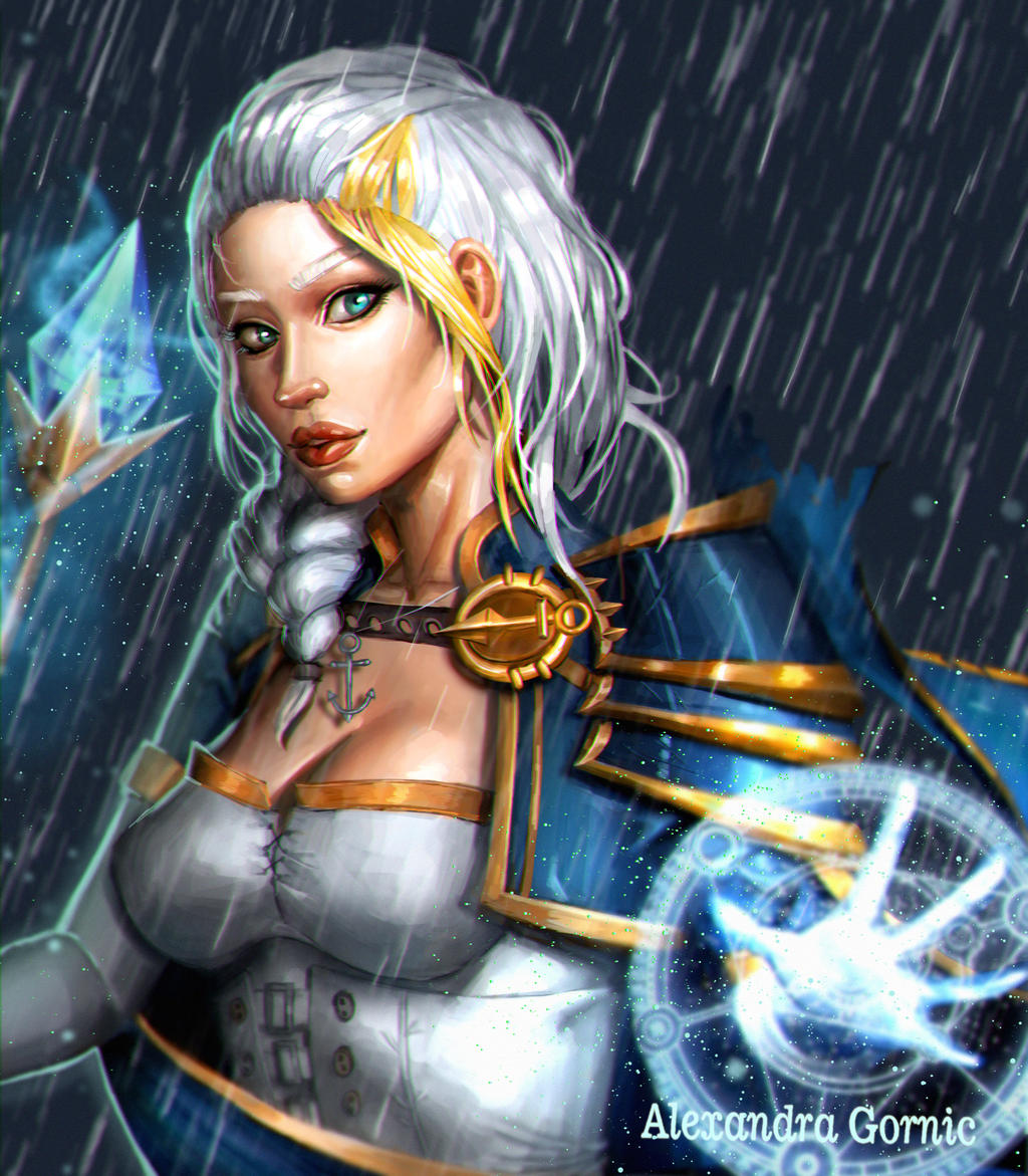 big_breasts human_mage jaina_proudmoore rain warcraft world_of_warcraft