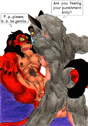 anthro anus ass backsack banzai disney fur furry furry_only gay hyena lion male male_only multiple_males nipples nude scar scar_(the_lion_king) sex tagme the_lion_king yaoi