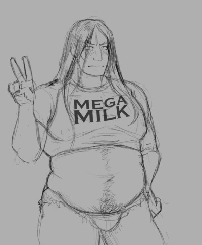 bulge_through_clothing dethklok male_only mega_milk metalocalypse natansexplosion nathan_explosion peace_sign pinup posing short_shorts yaoi