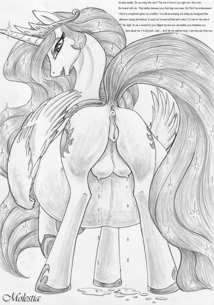 above_average_crotchboobs alicorn anus ass comic crotchboobs crown cutie_mark equine female feral friendship_is_magic horn horse lactation leovictor looking_at_viewer mammal milk monochrome my_little_pony nipples open_mouth pony pregnant presenting princess_celestia_(mlp) pussy royalty solo spread_legs spreading wings