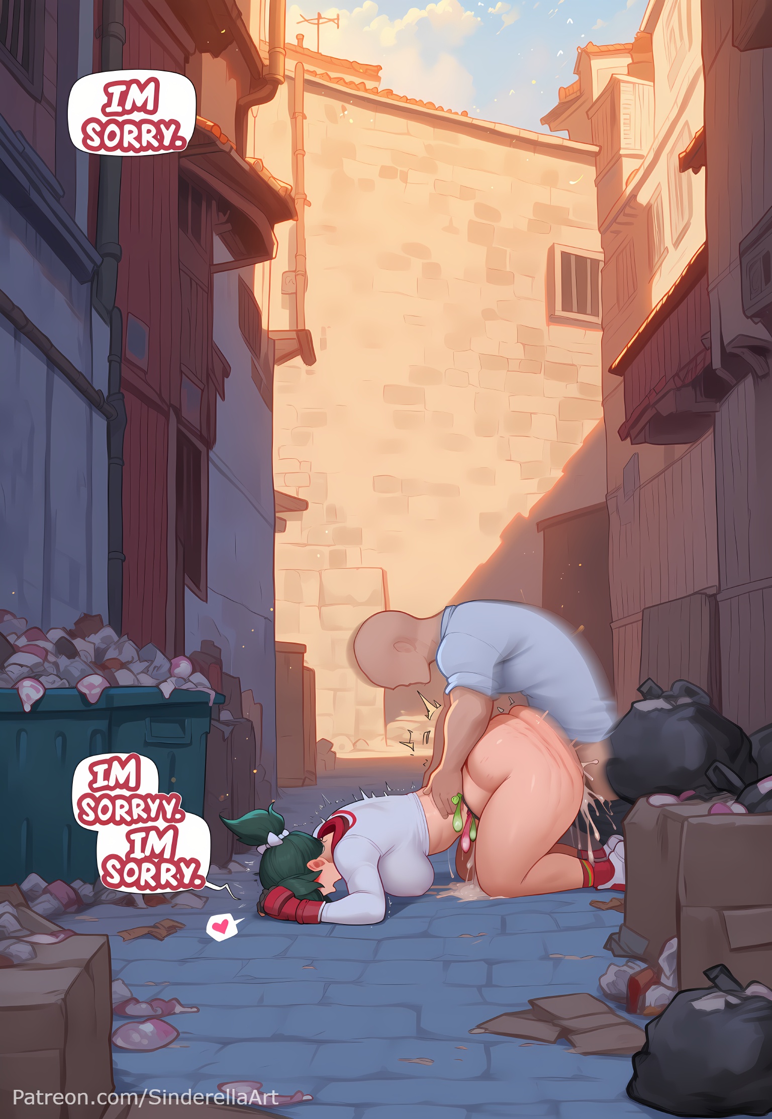 1boy, 1boy1girl, 1girls, ai generated, anal, anal access, anal only, anal only maebari, anal penetration, anal sex, blizzard entertainment, booty shorts, breasts, busty, caption, cheating, comic, comic page, commission, condom, cum, cum in ass, cum inside, cumshot, dialogue, english text, female, forced, free use, huge ass, kiriko (overwatch), maebari, male, male penetrating female, netorare, overwatch, overwatch 2, patreon, patreon url, patreon username, public, rape, sex, sinderellaart, teenage female, teenager, text, text bubble, thick, thick legs, thick thighs, used condom, video game character, video game franchise, video games, voluptuous