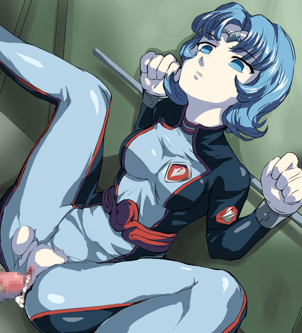 blue_eyes blue_hair censored clothing cum cum_in_pussy ekuryua empty_eyes pussy rape seikai_no_senki sex spread_legs