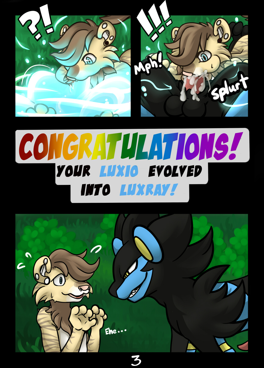 2014 anthro balls comic cum cum_in_mouth cum_inside english_text feline feral lion luxray mammal melkiah nintendo ohmuu oral oral_sex penis pokemon pokemon_(species) sex text video_games