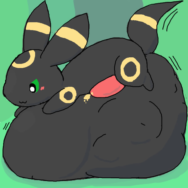 blush bulge chibi cock_vore cum cute eeveelution fur furry furry_ears furry_only furry_tail gay male nattya nintendo no_humans penis pokemon tail umbreon urethral urethral_insertion urethral_penetration video_games vore