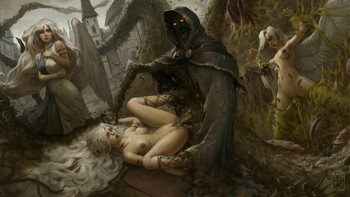 1girls, anal, anal egg implantation, anal sex, angel, areola, areolae, big breasts, big penis, birth, breasts, broken rape victim, completely naked, completely nude, double penetration, egg implantation, erodun, female, female focus, female penetrated, from behind, hand holding, handholding, holding hands, human mother baby monster, impregnation, insects, instant loss, instant loss 2koma, light skin, light-skinned female, long hair, male, monster, monster cock, monster on female, monster rape, nipples, nude, nude female, open mouth, oviposition, pathfinder, penetration, penis, pussy, rape, restrained, spread legs, swarm-that-walks, targona, vagina, vaginal, vaginal egg implantation, vaginal penetration, vaginal sex