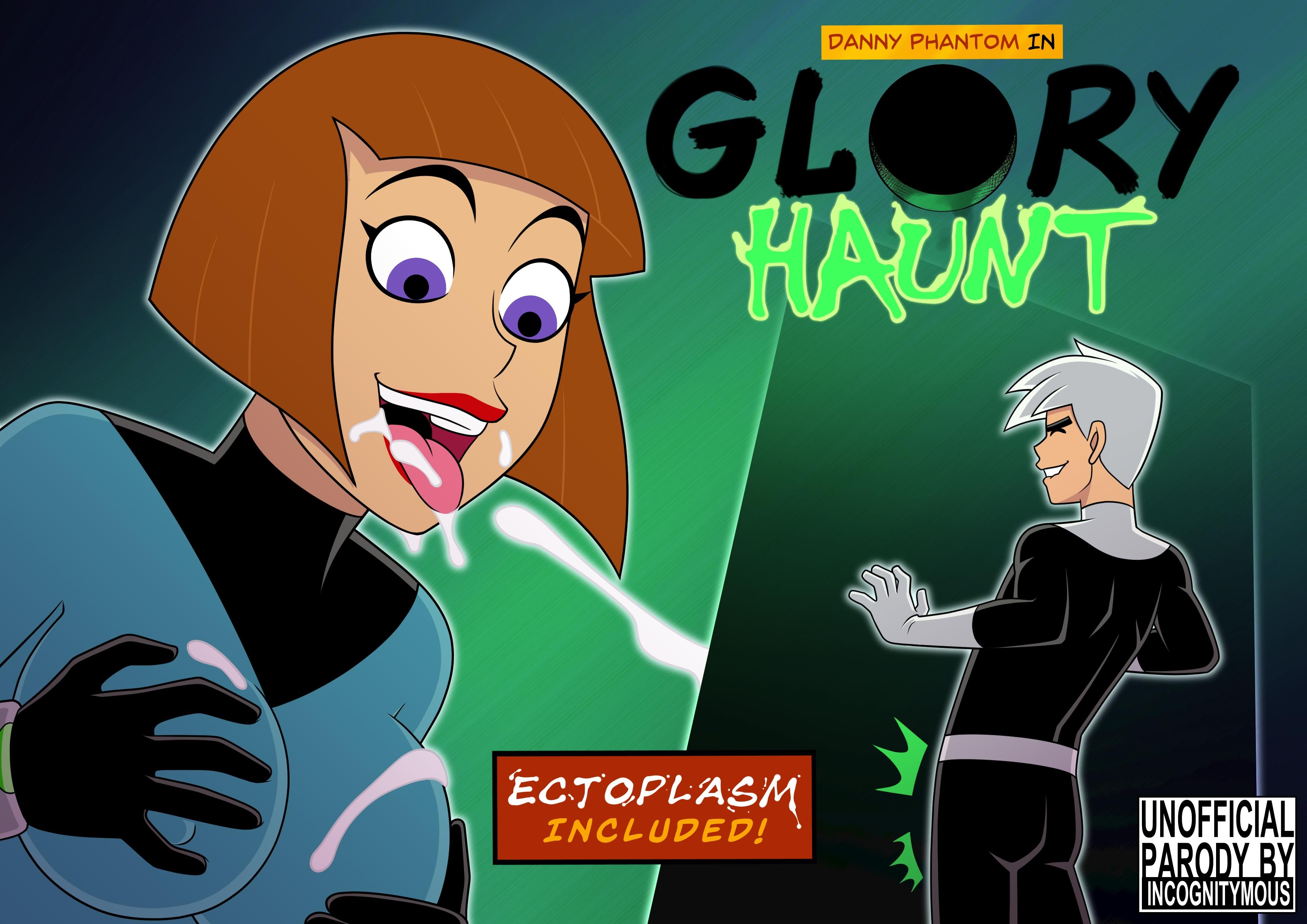 1boy, 1girls, breasts, brown hair, comic, cover page, cum in mouth, cumshot, danny fenton, danny phantom, female, ghost, glory haunt, incest, incognitymous, madeline fenton, male, milf, mother, mother and son, nickelodeon, purple eyes, red lipstick, short hair, white hair