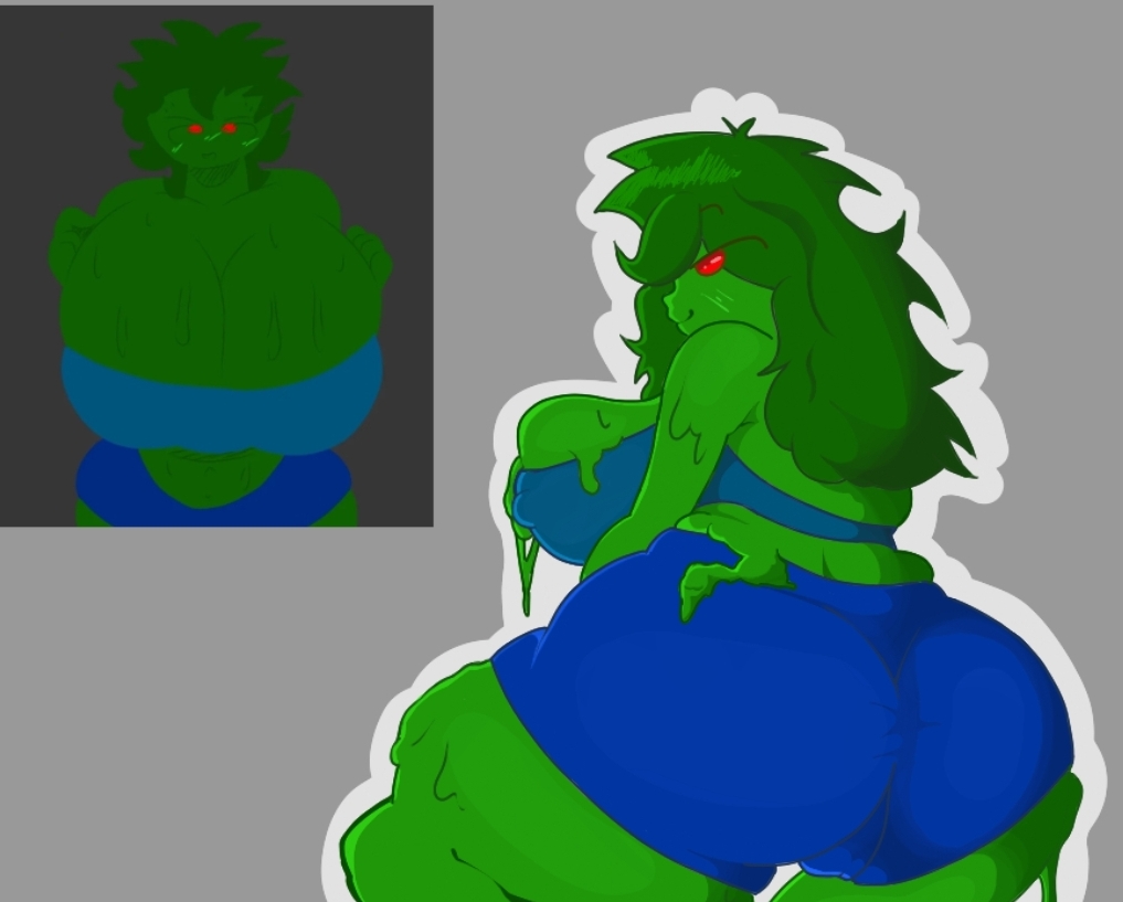 ass big big_breasts breast breasts breasts breasts female slime