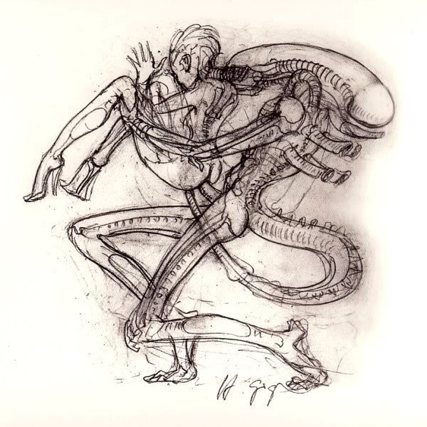 alien alien_(franchise) anal crossover female h.r._giger high_heels interspecies lifting male_xenomorph official_art penetration penis sex sil sketch species_(franchise) tail_sex xenomorph