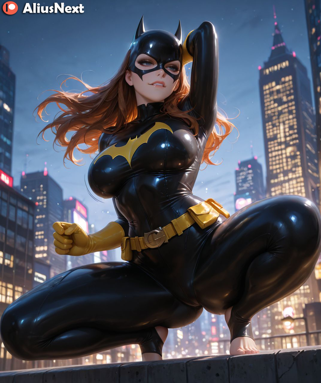 1girls, 2025, ai generated, aliusnext, anime, barbara gordon, batgirl, big ass, big breasts, breasts, dc, dc comics, female, female only, hi, high, highres, huge ass, huge breasts, light skin, light-skinned female, lingerie, massive ass, massive breasts, mature, mature female, patreon, quality, res, resolution, stirrup legwear, style, superhero, superheroine, sweat, sweatdrop, sweating, sweaty, sweaty body, sweaty breasts, thick, thick ass, thick hips, thick legs, thick lips, thick thighs, uncensored, username, voluptuous, voluptuous body, voluptuous female, watermark