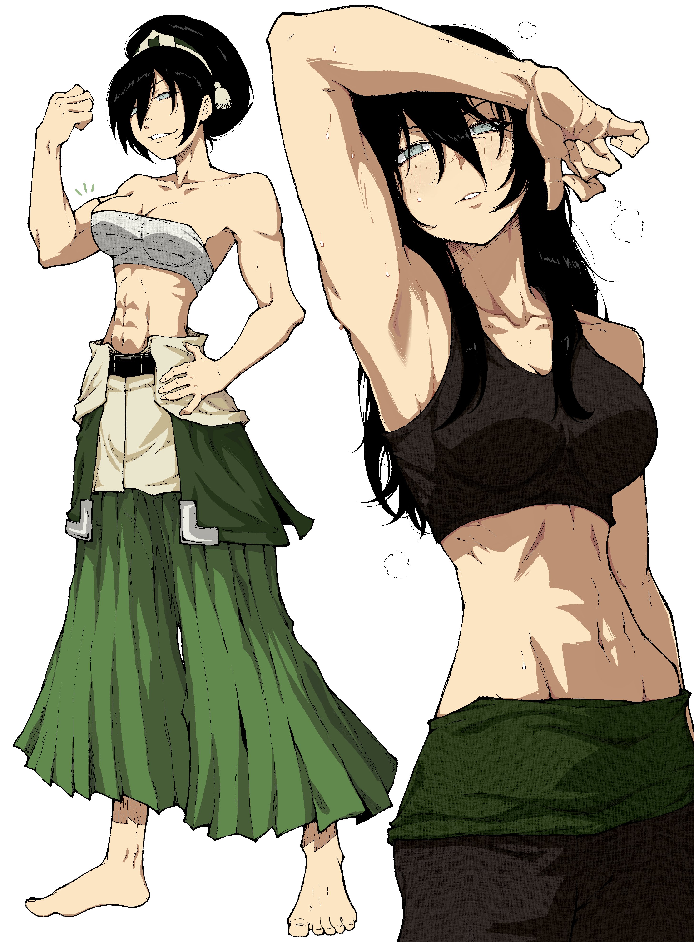 1girls, ass, athletic, athletic female, avatar legends, avatar the last airbender, big ass, big boobs, big breasts, big butt, blind, blind female, boobs, breasts, female, female focus, female only, fit, fit female, kekel, large ass, large boobs, large breast, large breasts, large butt, light skin, light-skinned female, nickelodeon, nicktoons, solo, solo female, solo focus, sweating, sweating female, sweaty, the legend of aang, thick thighs, thighs, tomboy, toned, toned female, toph bei fong