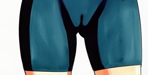 1girl, ass visible through thighs, bike shorts, cameltoe, clothing, crotch, female, lower body, manga style, naruto, naruto (series), naruto shippuden, sakura haruno, shorts, simple background, skin tight, solo, spandex, thighs, white background