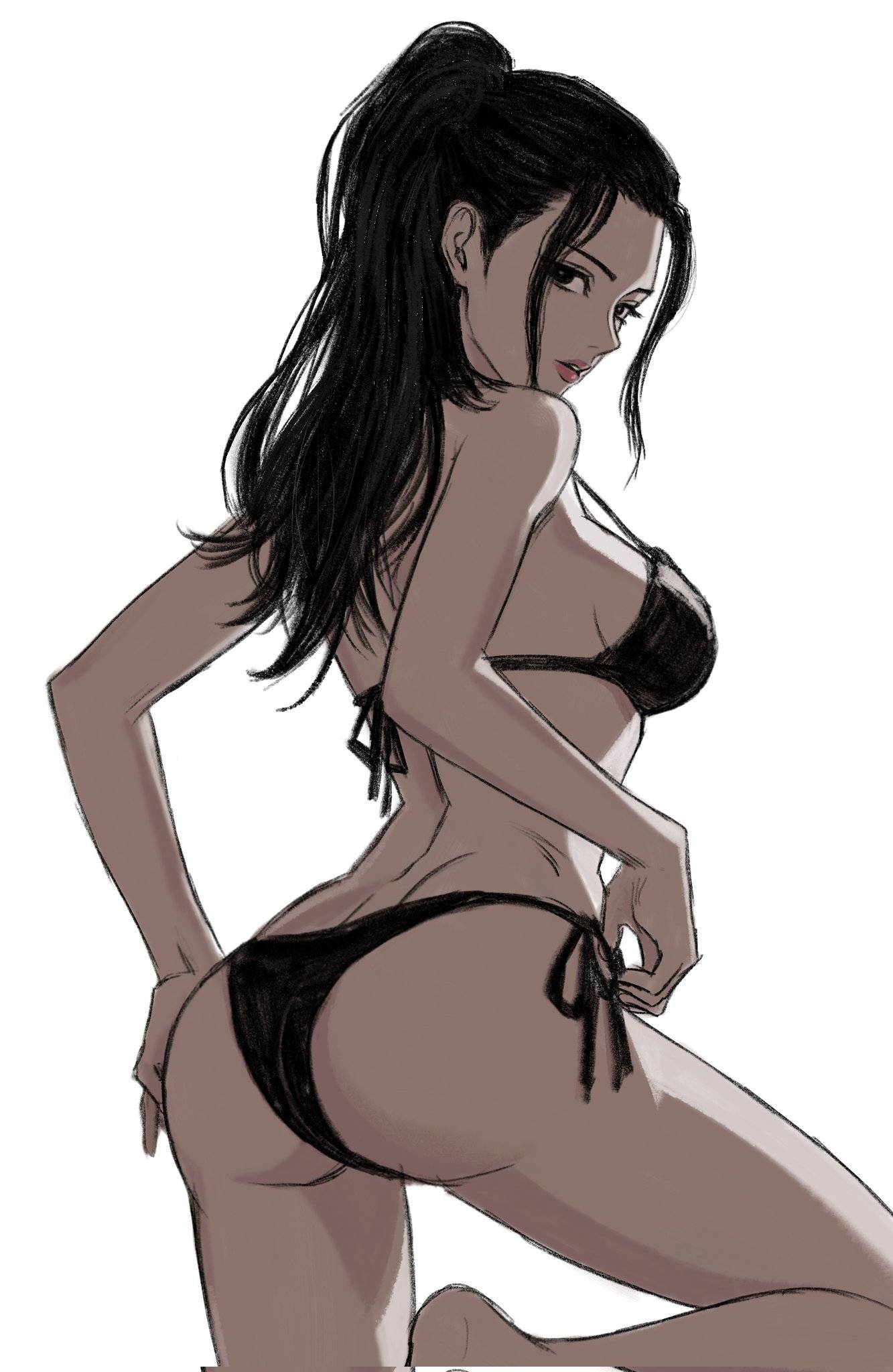 1girls 2d 2d_(artwork) 2d_artwork adult adult_female almost_naked almost_nude anime anime_character ass ass_cleavage ass_crack back back_shot back_view background bare_arms bare_ass bare_back bare_butt bare_calves bare_hands bare_hips bare_knees bare_legs bare_shoulders bare_skin bare_soles bare_thighs barefoot behind_view big_boobs big_breasts bikini bikini_bottom bikini_only bikini_top black_bikini black_bikini_bottom black_bikini_top black_swimsuit black_swimwear blank_background breasts busty busty_female busty_girl butt calves charlesart digital digital_art digital_drawing digital_drawing_(artwork) digital_media digital_media_(artwork) drawing elbows exposed exposed_arms exposed_ass exposed_back exposed_butt exposed_hips exposed_legs exposed_shoulders exposed_skin exposed_thighs eye-level_view fanart feet feet_out_of_frame female female_focus female_only fingers foot_out_of_frame from_back from_behind from_behind_angle from_behind_view gluteal_fold groin halterneck hand_on_ass hand_on_butt hand_on_own_ass hand_on_own_butt head_tilt inframammary_fold knees knees_out_of_frame large_boobs large_breasts lean_figure legs lip_gloss lips lipstick long_hair looking_at_viewer looking_back looking_back_at_viewer manga_character mature mature_female mature_woman median_furrow monotone_background mostly_nude naked naked_female naked_woman narrow_waist nearly_nude nico_robin no_shoes nude nude_female nudity one_color_background one_piece pink_lips pink_lipstick plain_background ponytail portrait posing posing_for_the_viewer posing_naked posing_nude post-timeskip practically_nude rear_view shonen_jump shoulders shueisha side-tie_bikini sideboob sidelocks slender_body slender_waist slim_female slim_waist solid_color_background solo string_bikini swimsuit swimwear thick_ass thick_butt thighs three-quarter_view three_quarter_view tied_hair tilted_head toei_animation top_view touching_ass touching_butt weekly_shonen_jump white_background woman